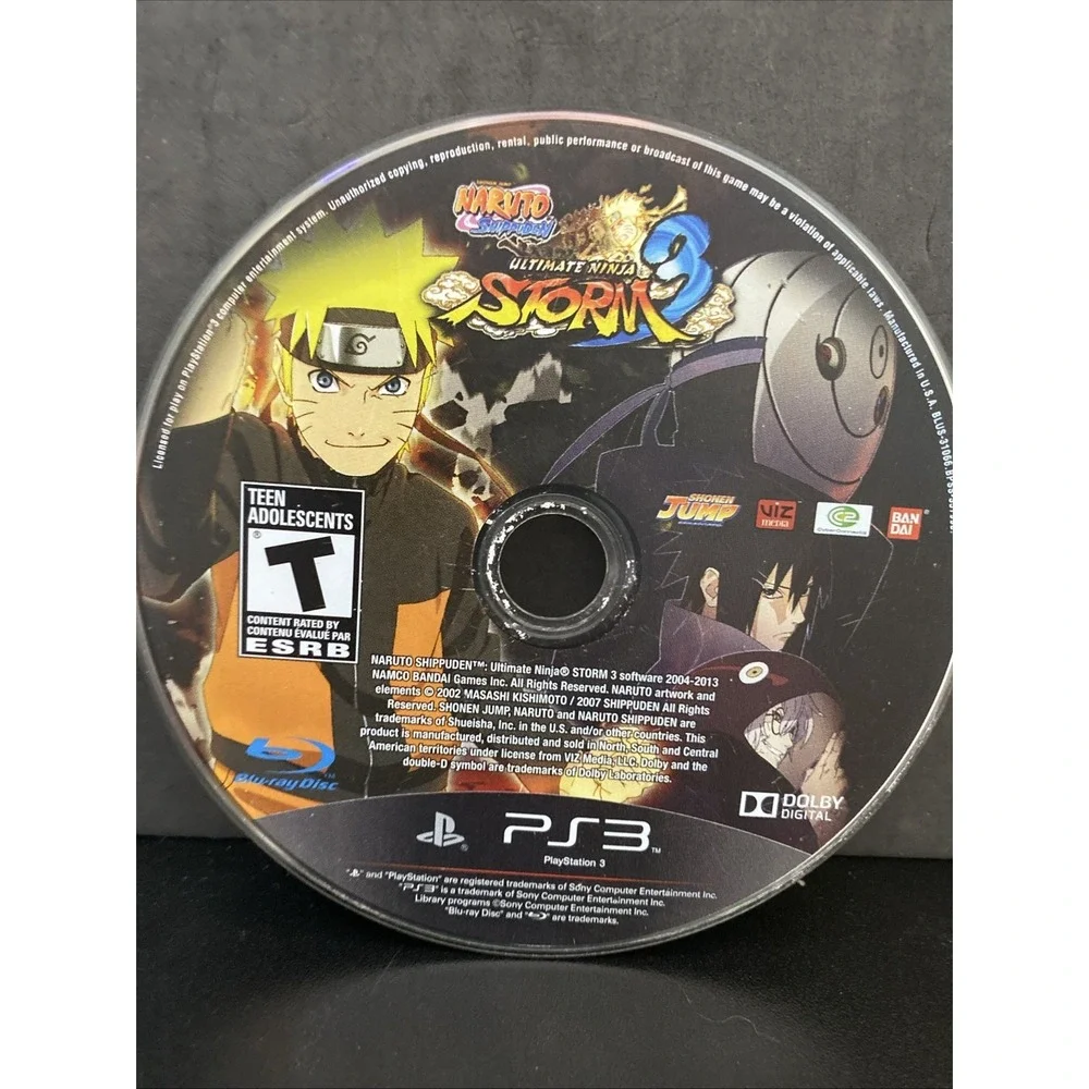 Naruto Shippuden Ultimate Ninja Storm 3 for Sony PS3 PlayStation 3 Disc only